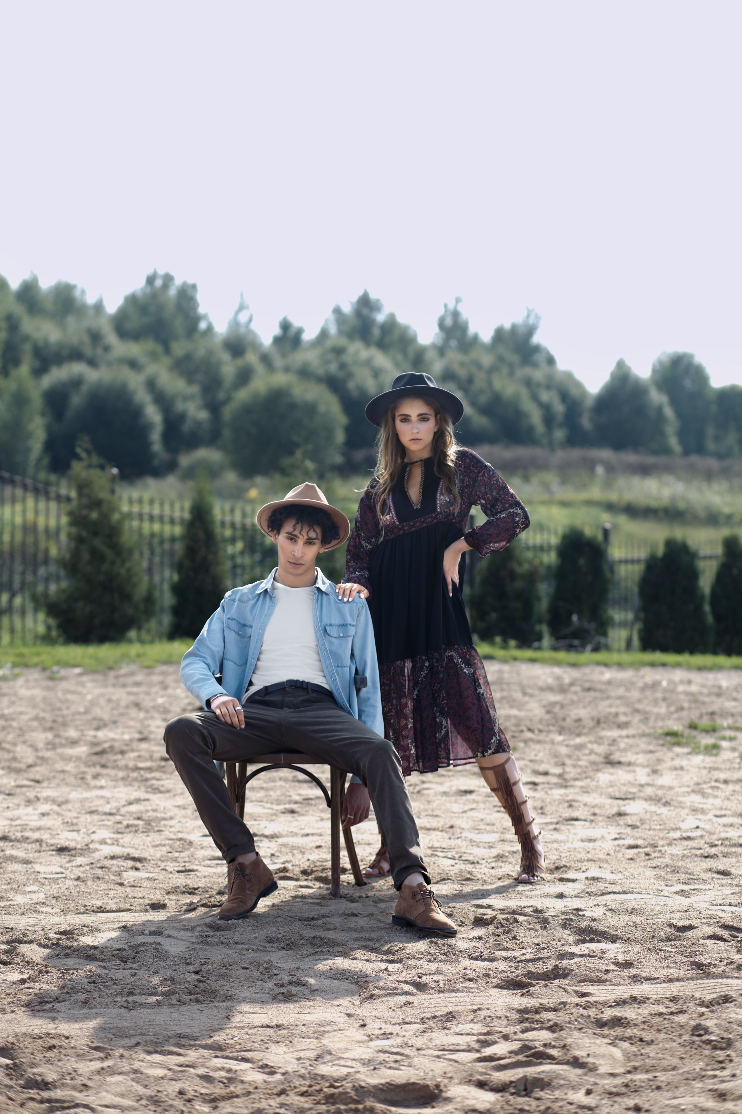 Achraf Taoussi — western editorial with female model