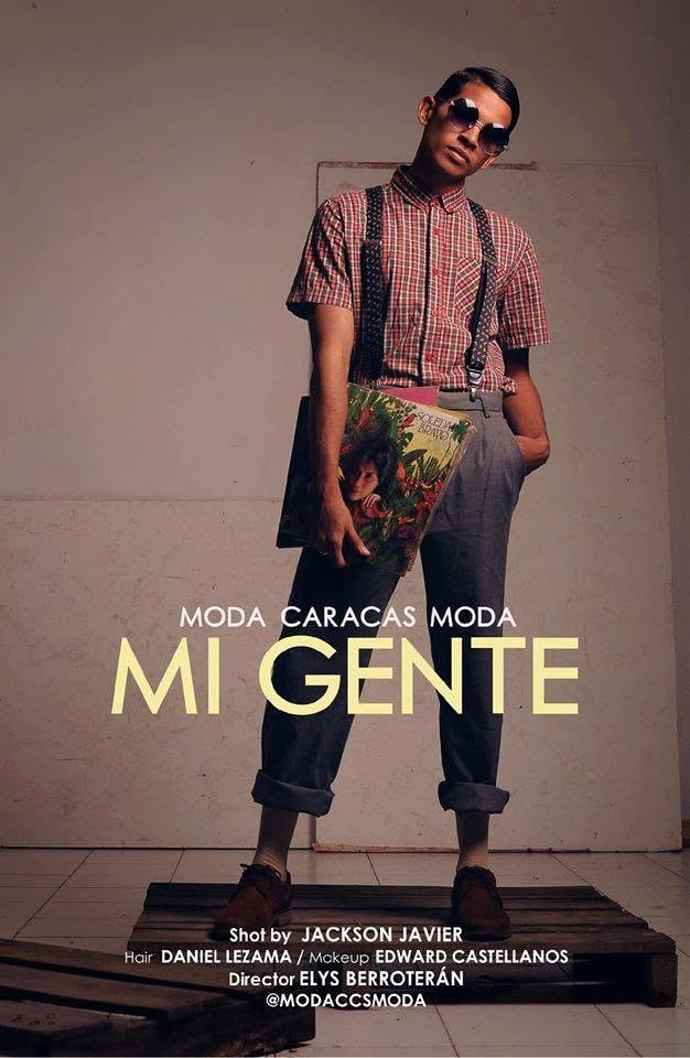 Joel Orasma Martinez — Mi Gente Moda Caracas Moda solo editorial with vinyl record